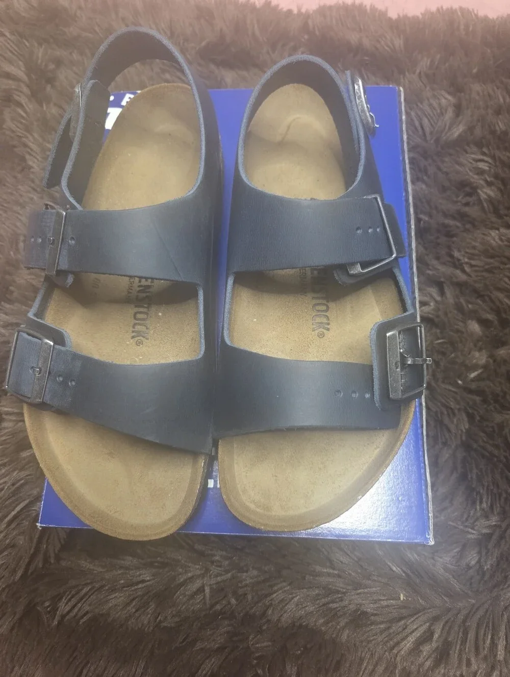 Birkenstock Milano Size 41 (10 - 10-1/2) Blue Leather